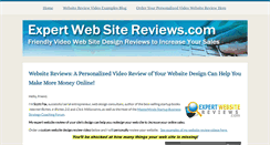 Desktop Screenshot of expertwebsitereviews.com